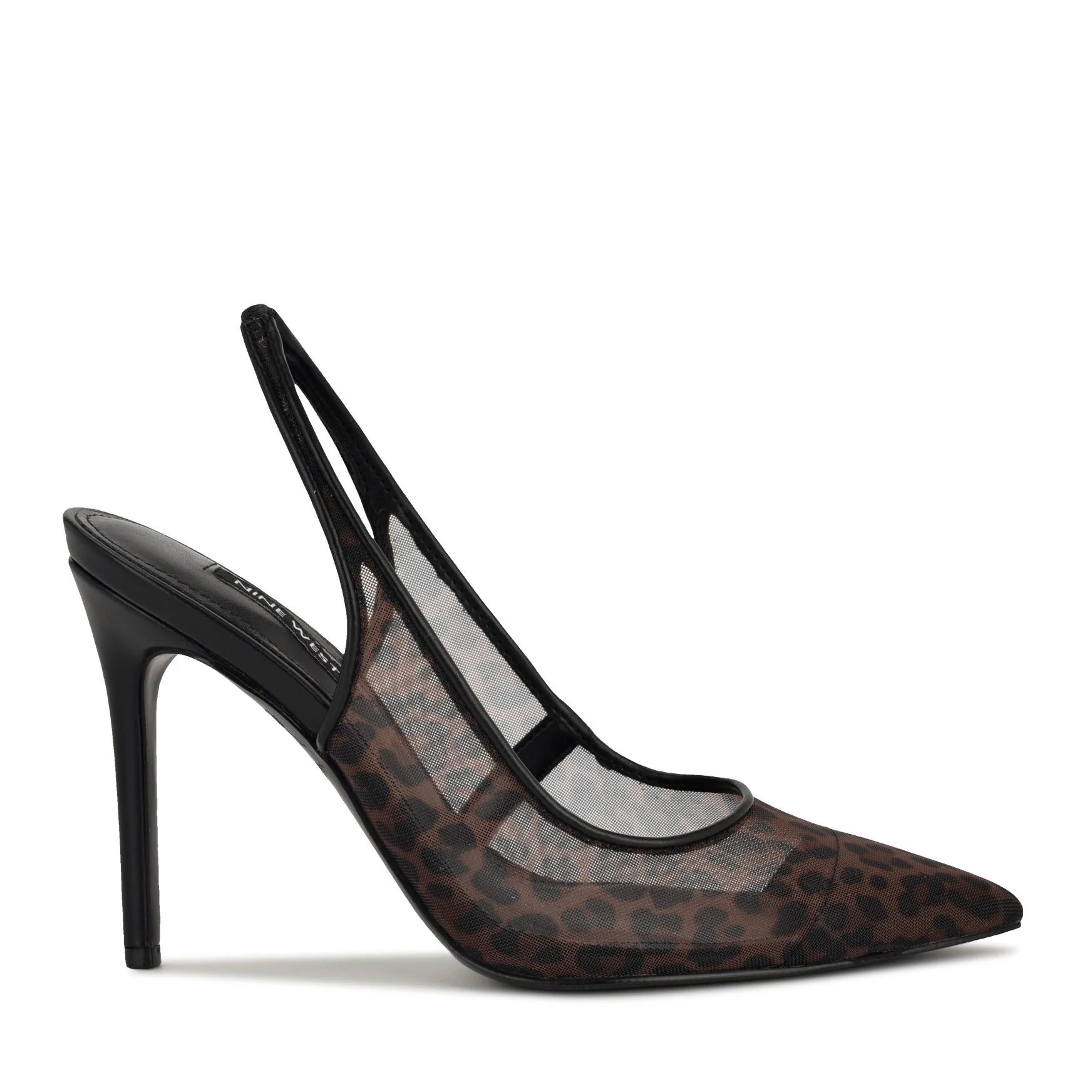 Feather Pointy Toe Slingback Pumps