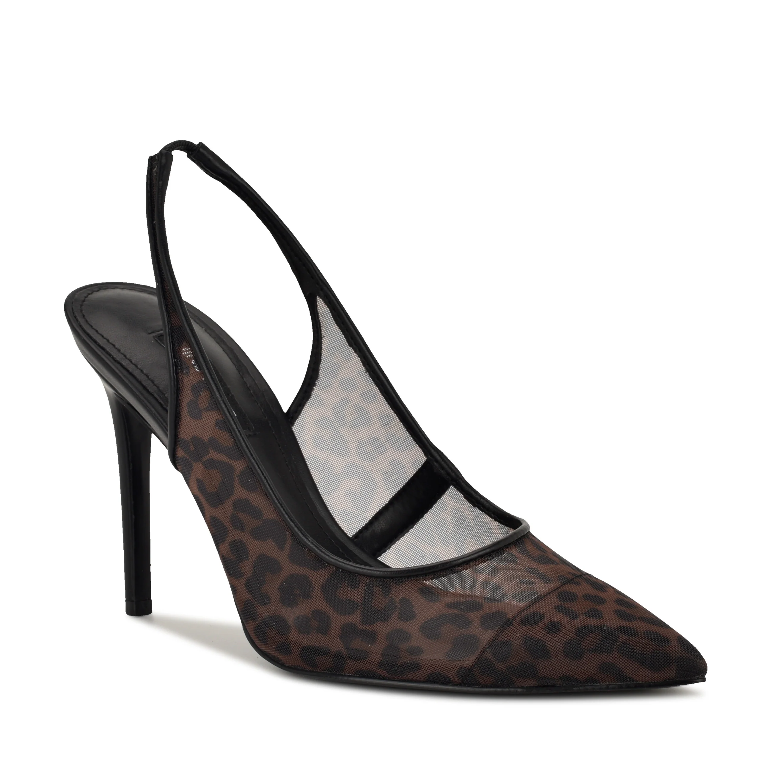 Feather Pointy Toe Slingback Pumps - Image 2