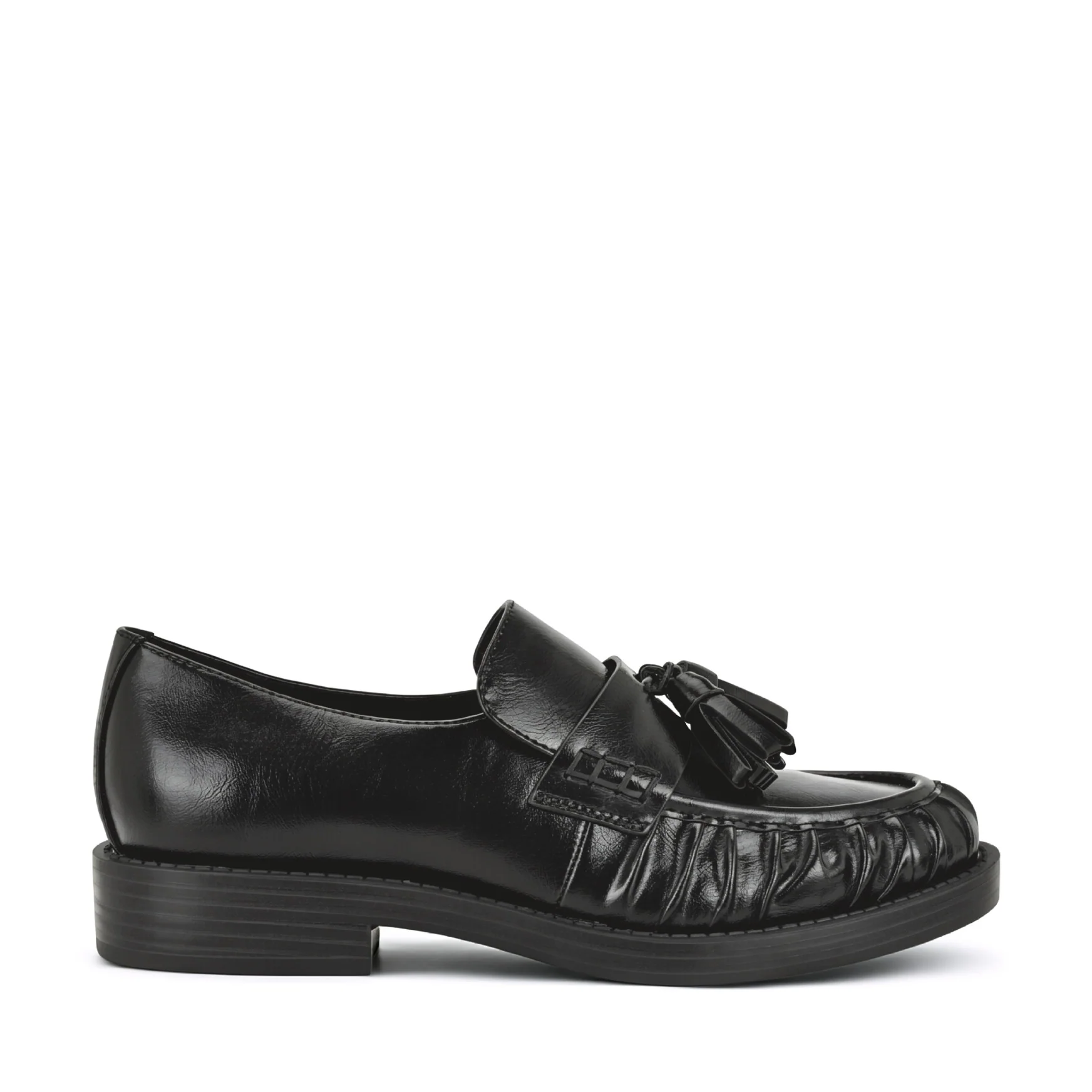 Gersen Ruched Tassle Loafers