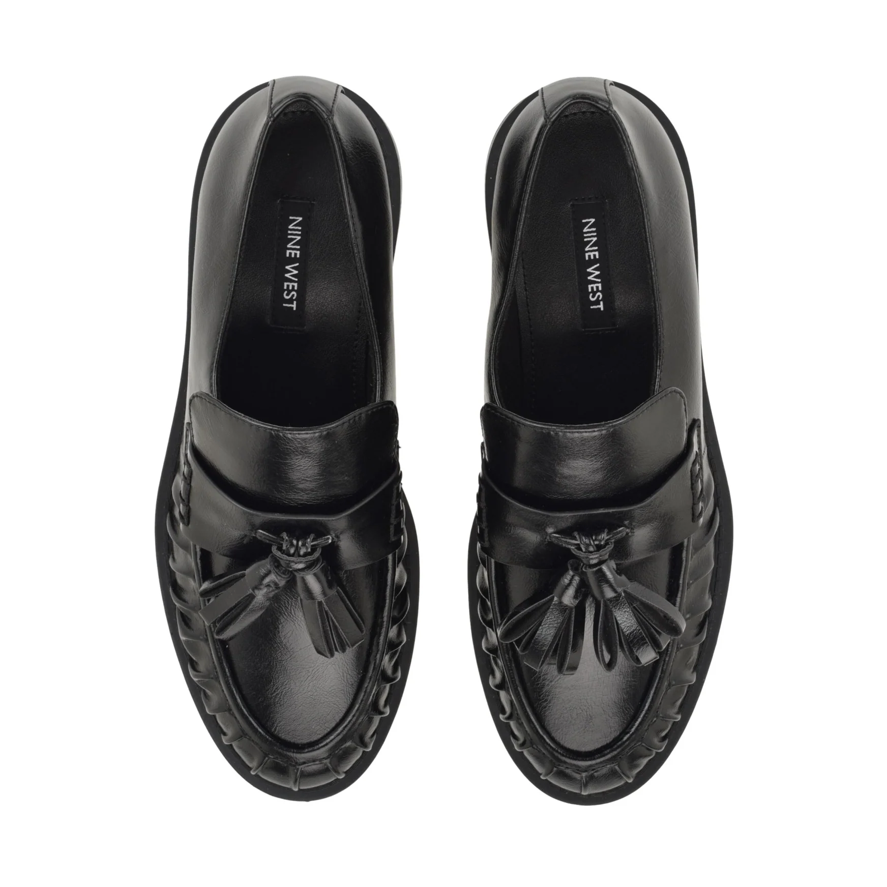 Gersen Ruched Tassle Loafers - Image 5