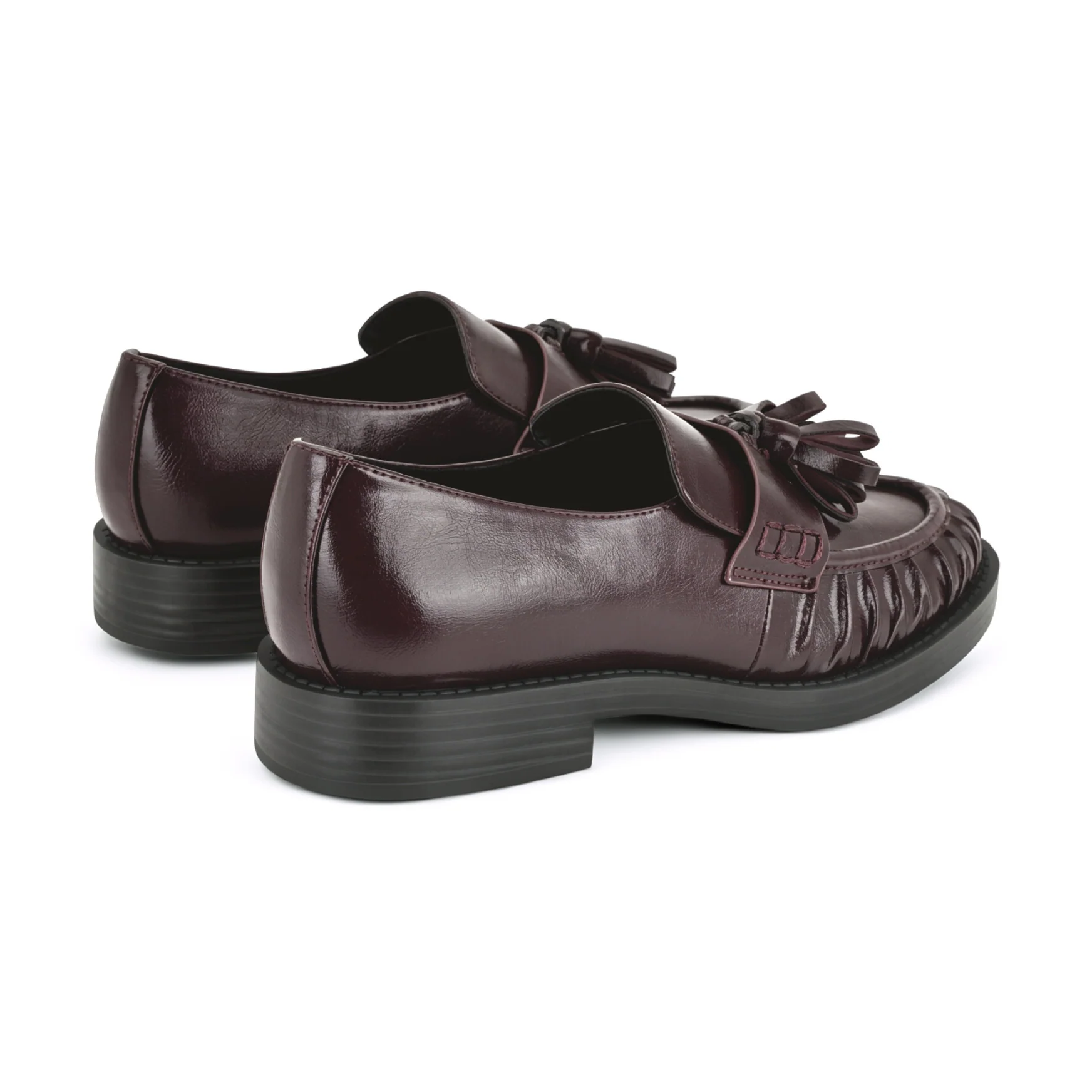 Gersen Ruched Tassle Loafers - Image 3