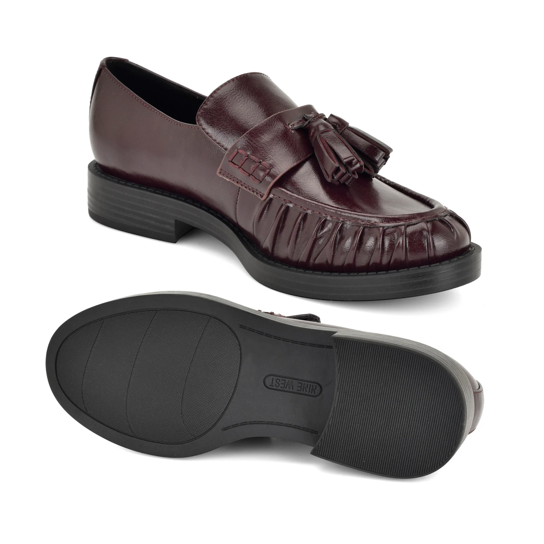Gersen Ruched Tassle Loafers - Image 4