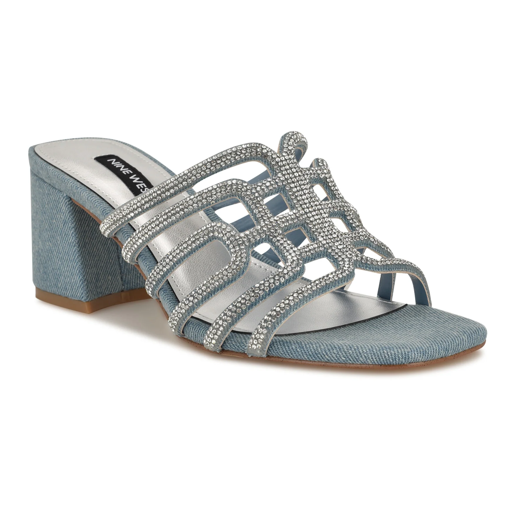 Grassa Block Heel Embellished Sandals - Image 2