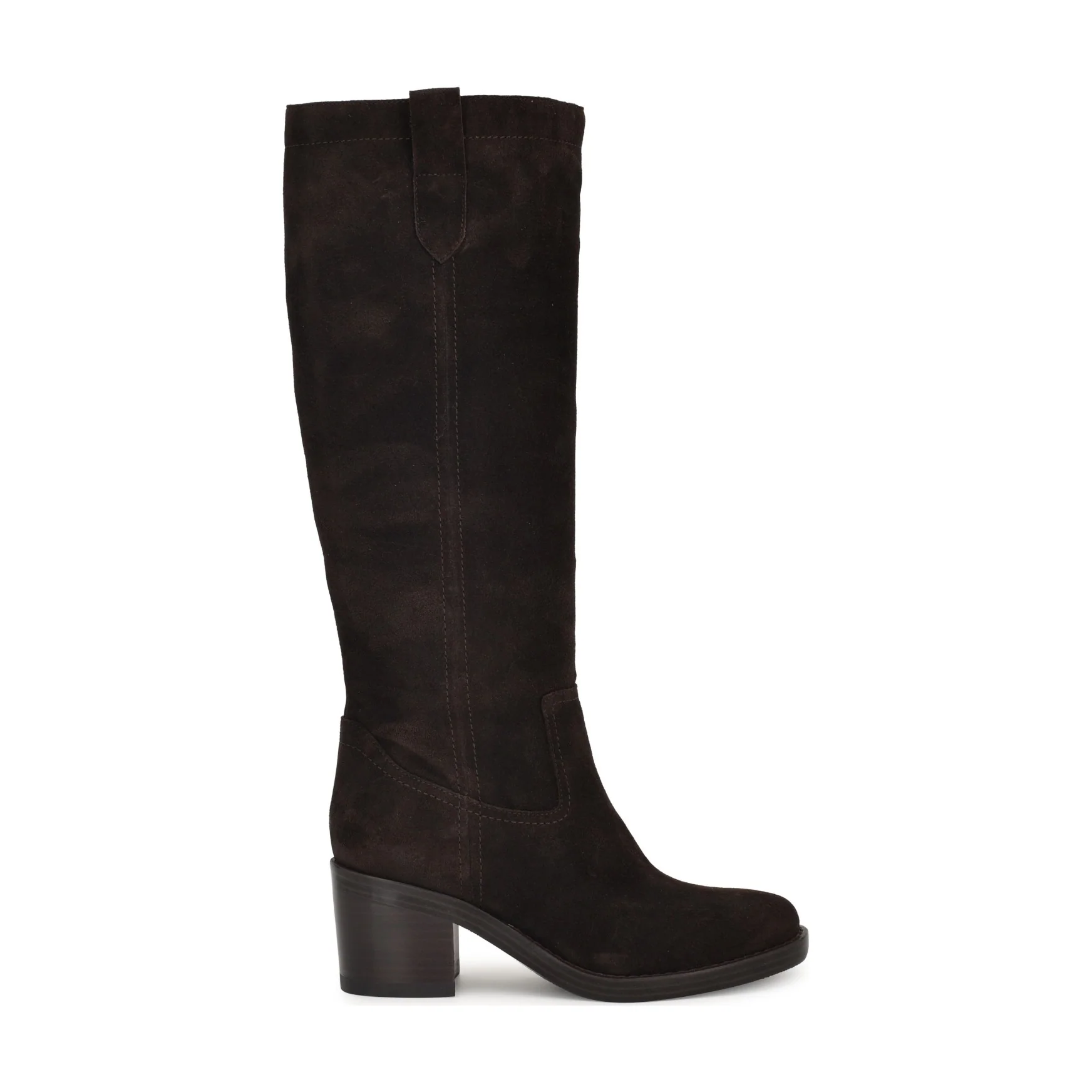 Hecee Block Heel Tailored Leather Boots