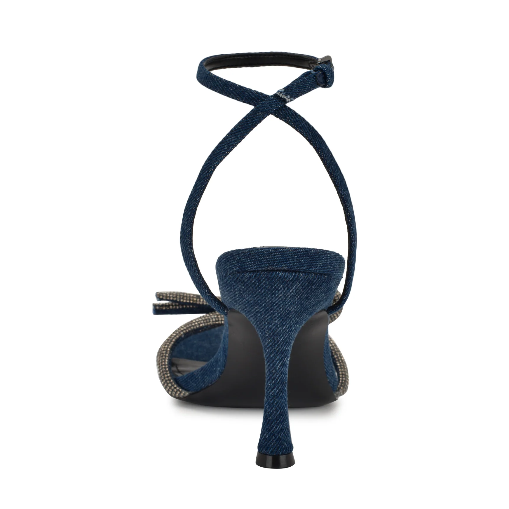 Ivid Rhinestone Bow Sandals - Image 4
