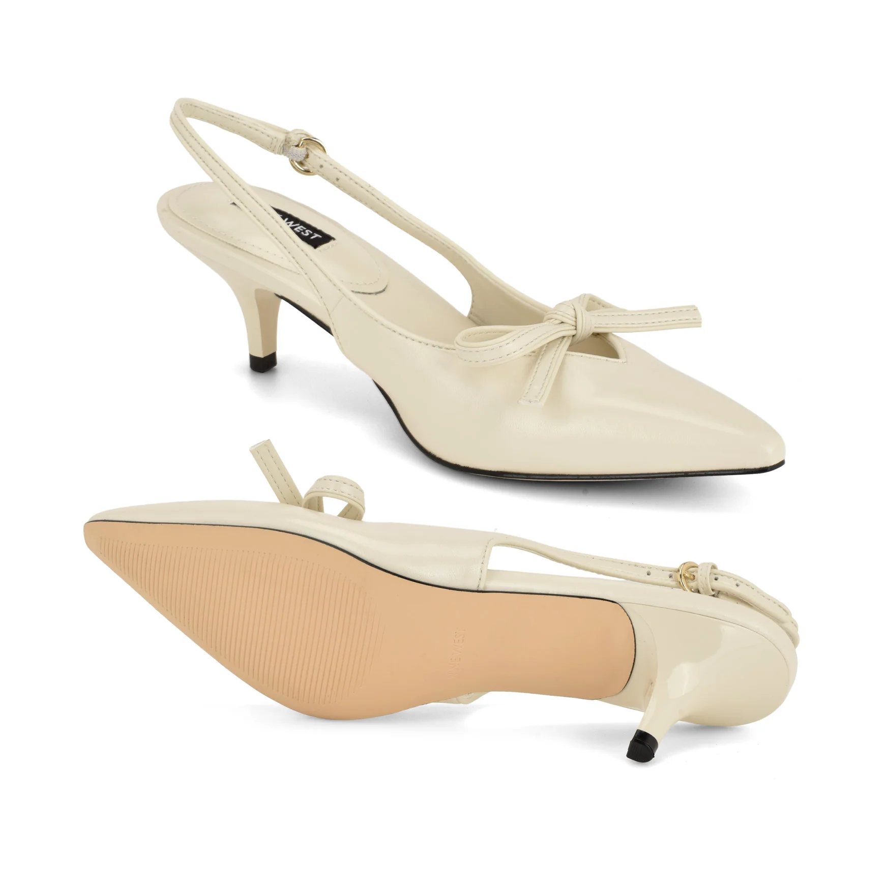 Lyrical Bow Slingback Pumps - Image 4