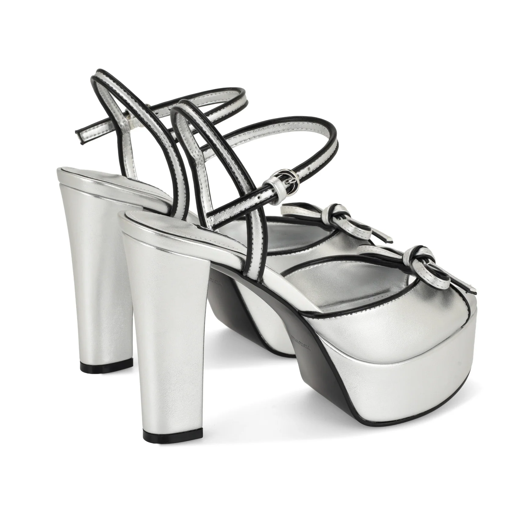 Nessle Platform Bow Sandals - Image 3