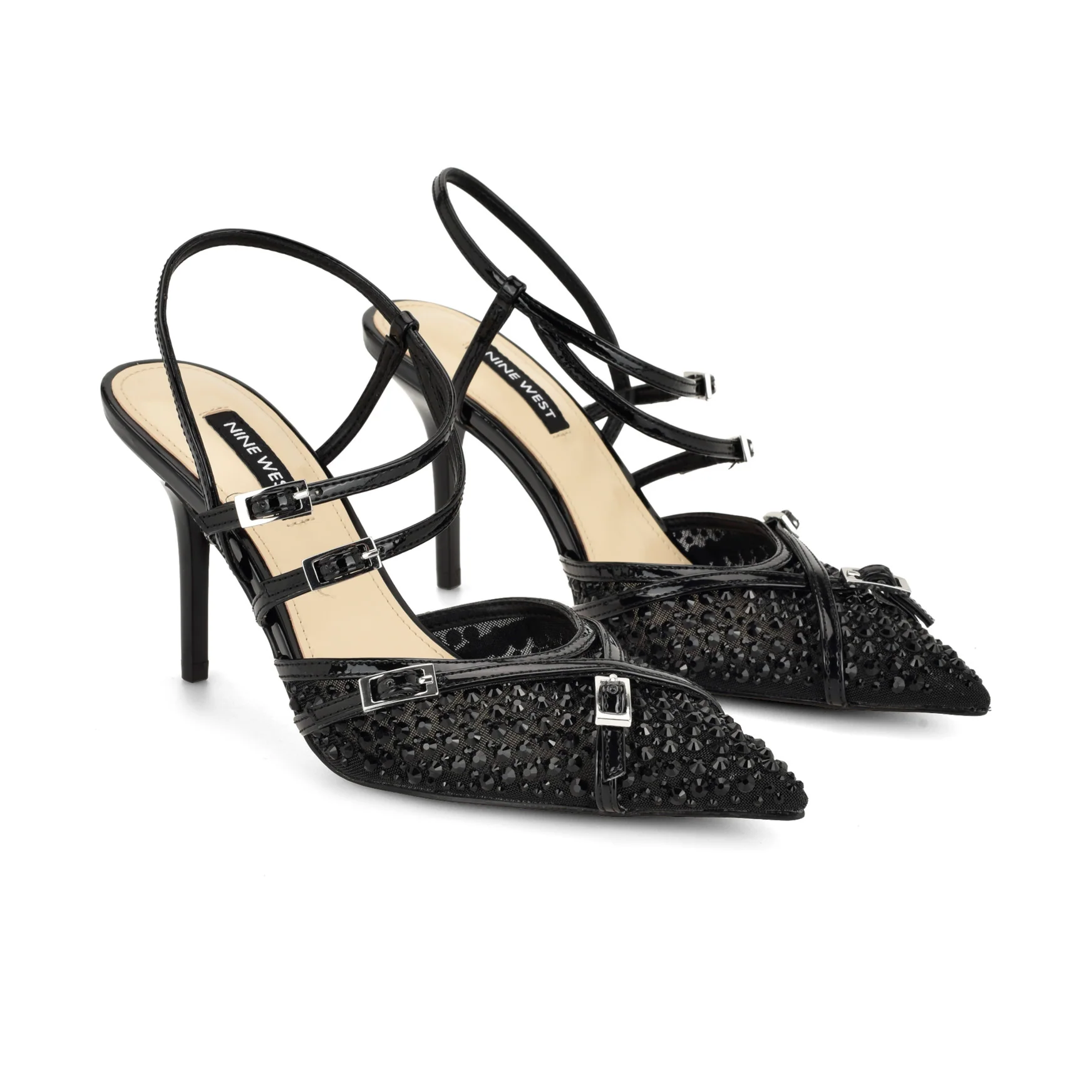 Pertee Strappy Embellished Pumps - Image 2
