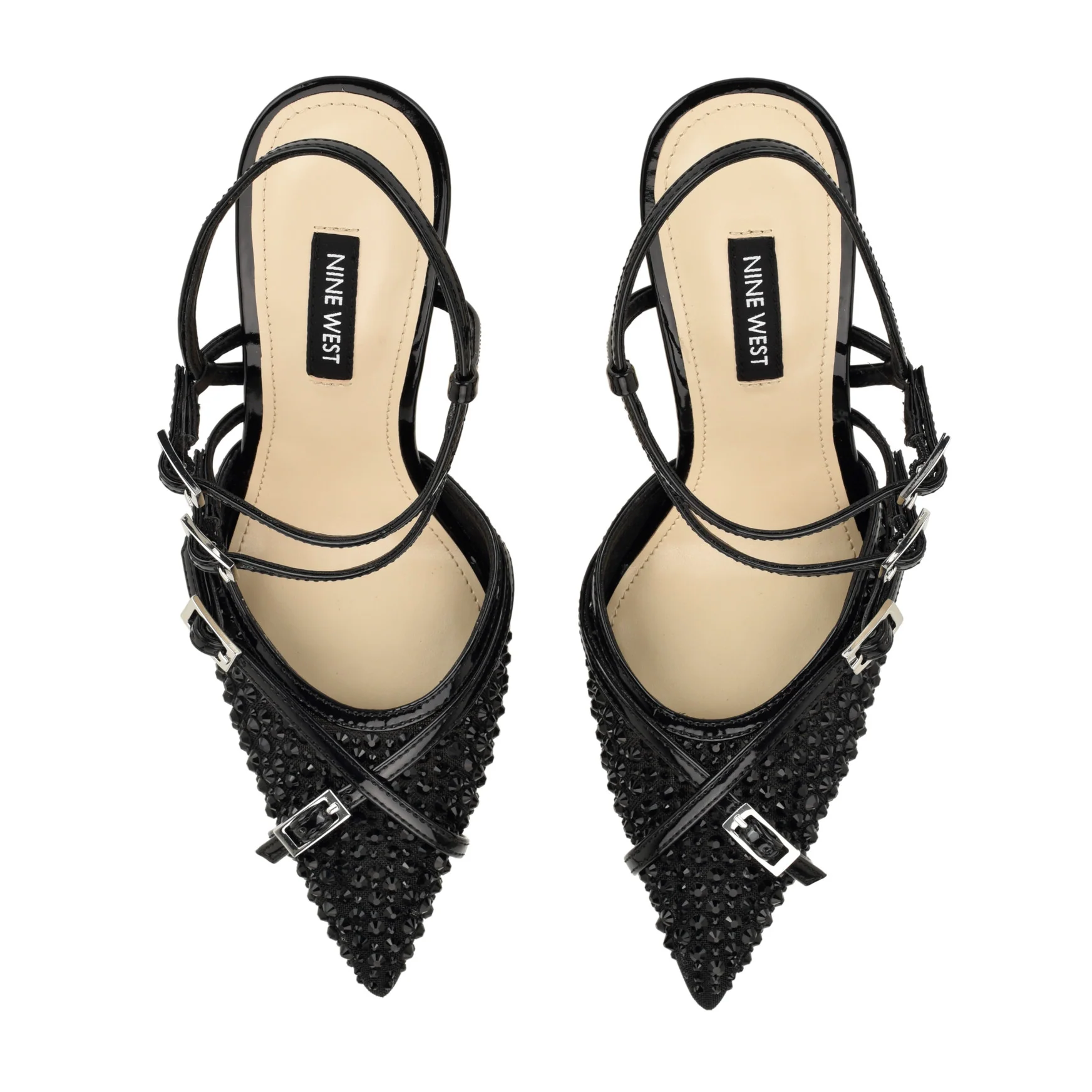 Pertee Strappy Embellished Pumps - Image 5