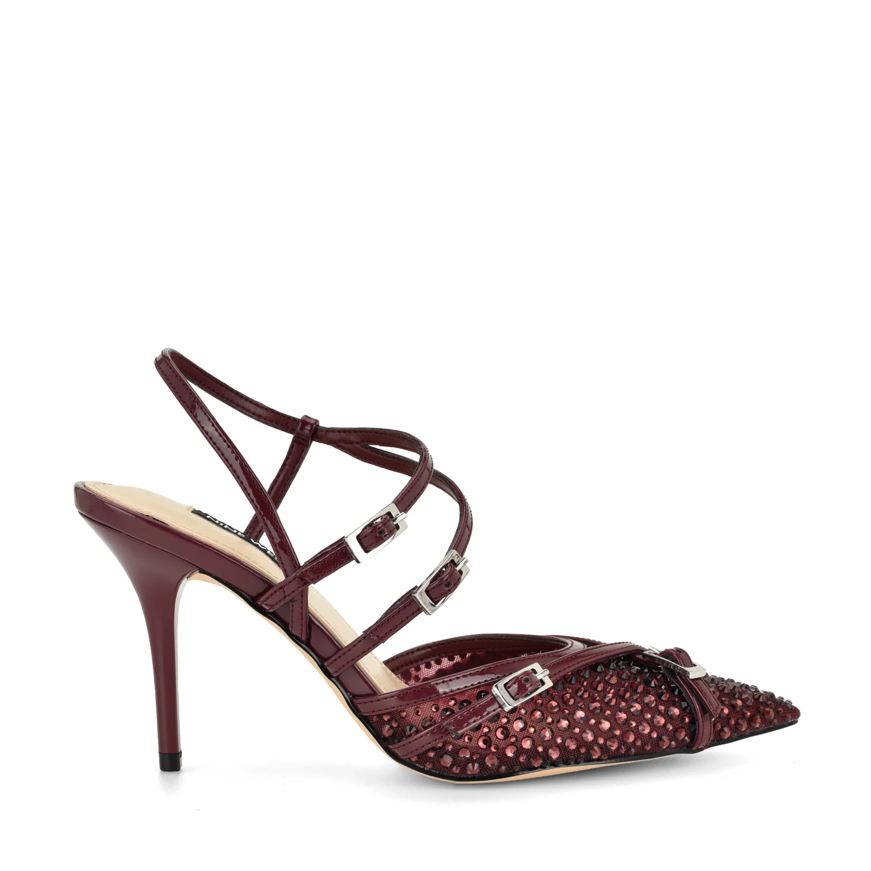 Pertee Strappy Embellished Pumps