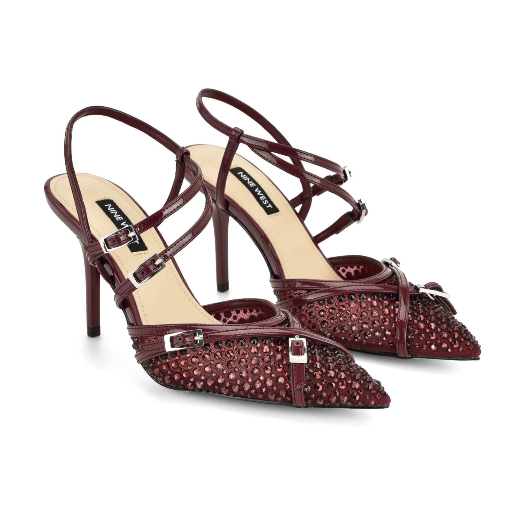 Pertee Strappy Embellished Pumps - Image 2