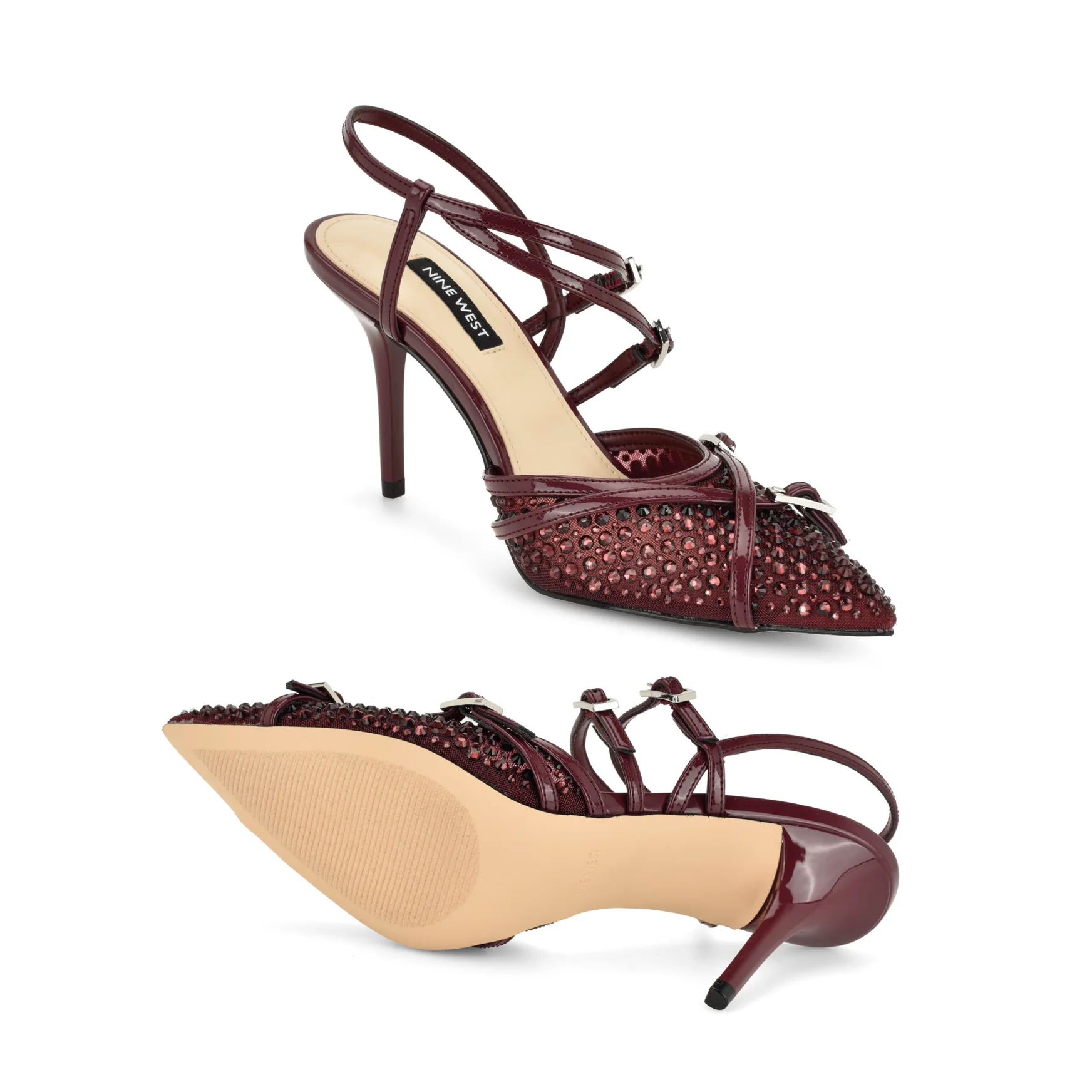 Pertee Strappy Embellished Pumps - Image 4