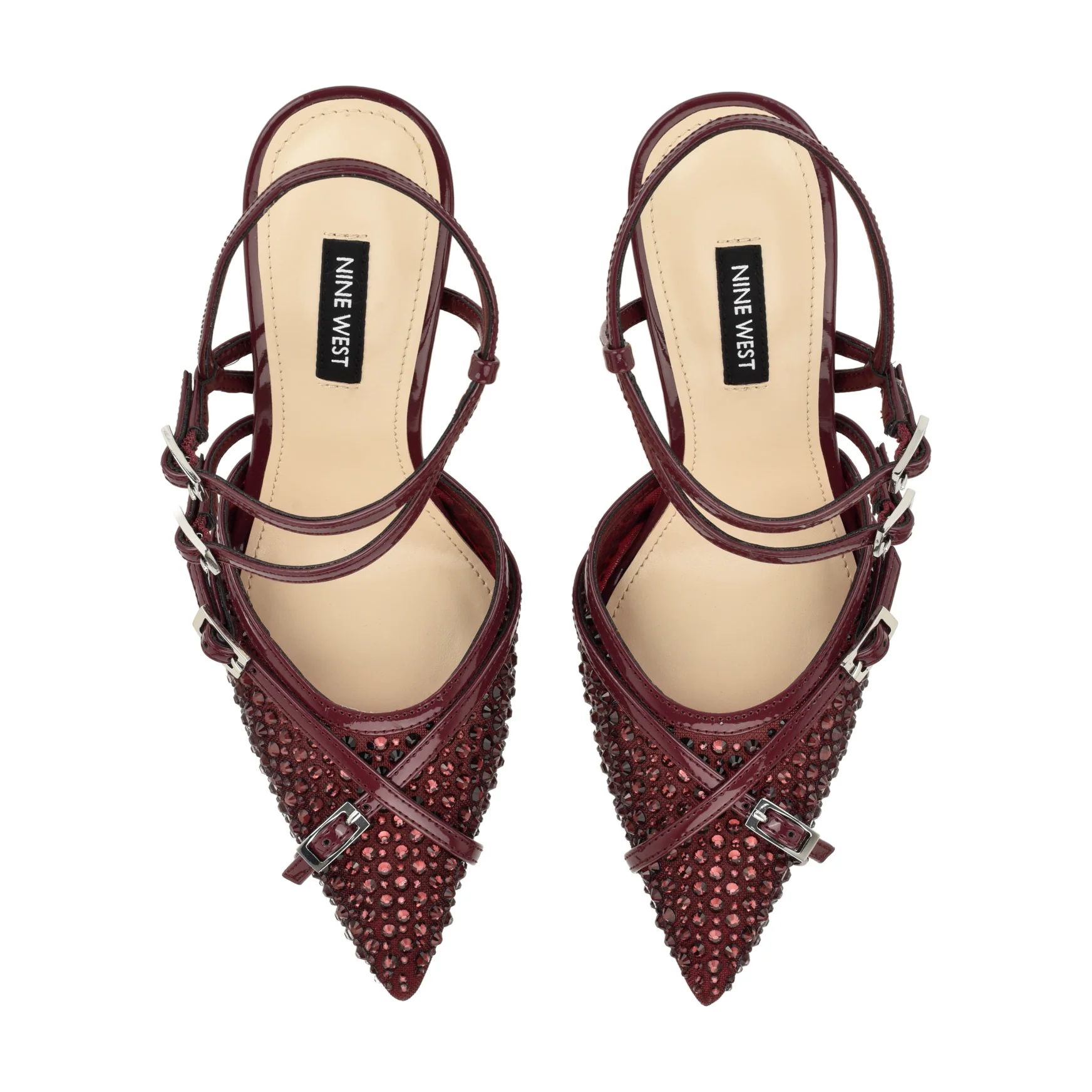 Pertee Strappy Embellished Pumps - Image 5