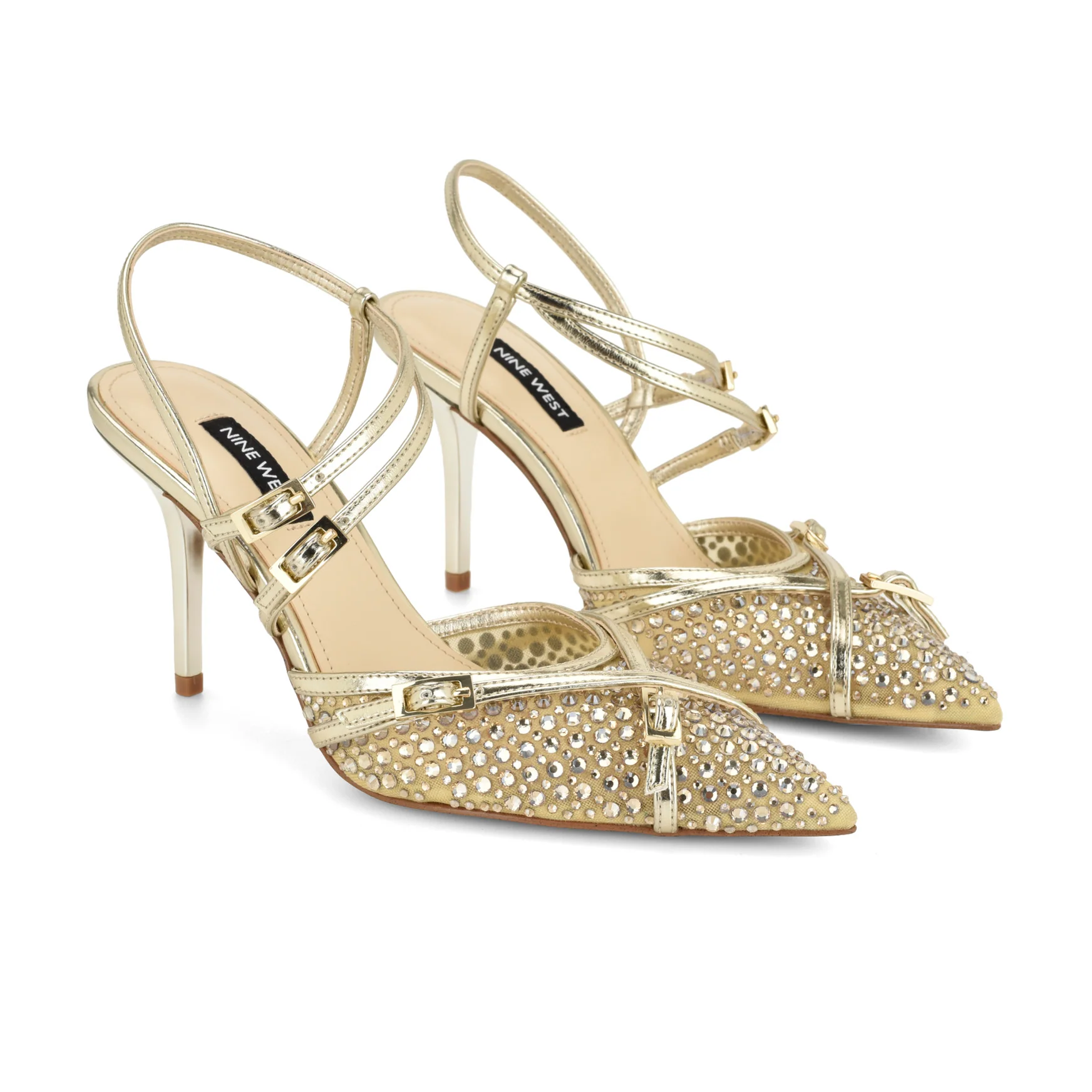 Pertee Strappy Embellished Pumps - Image 2