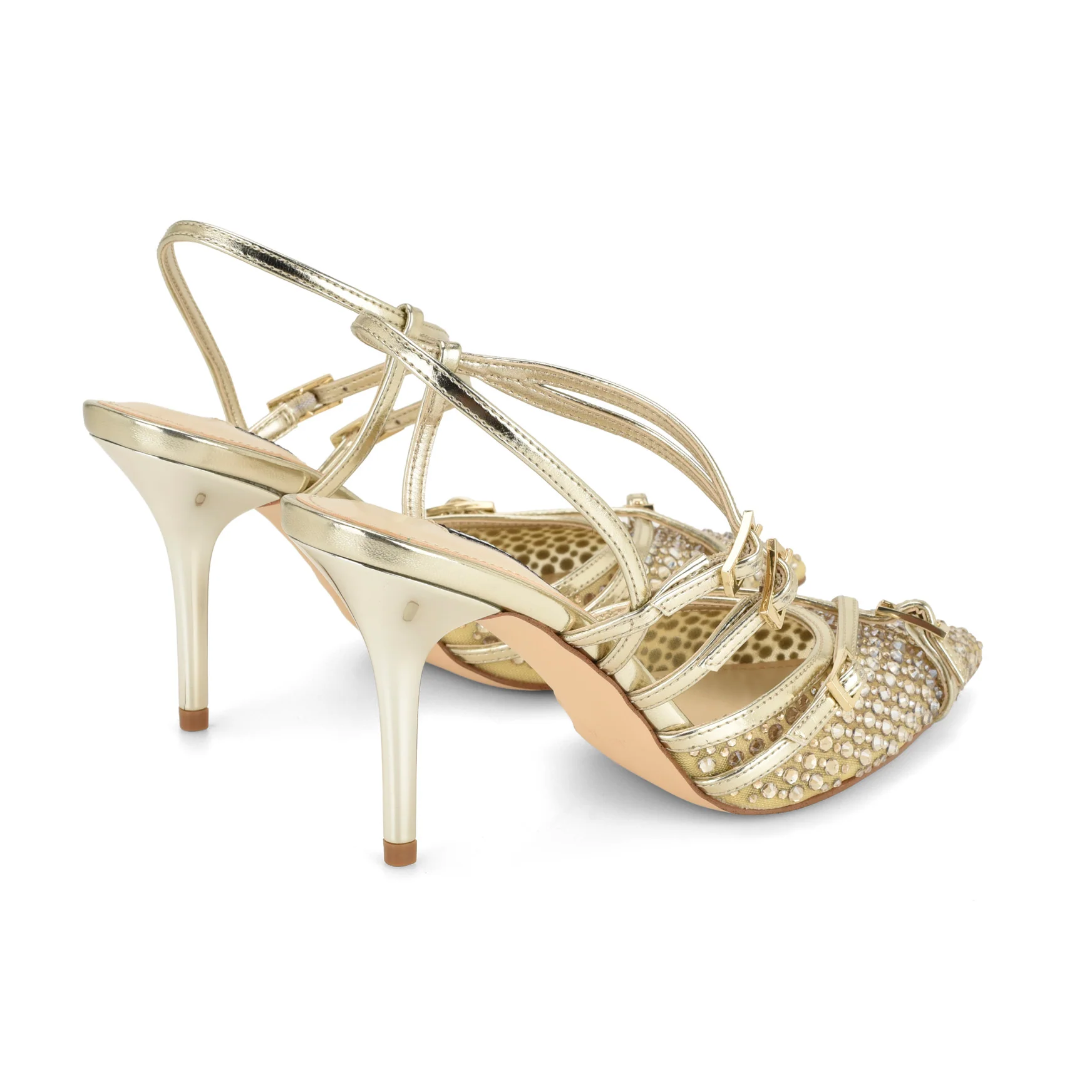 Pertee Strappy Embellished Pumps - Image 3