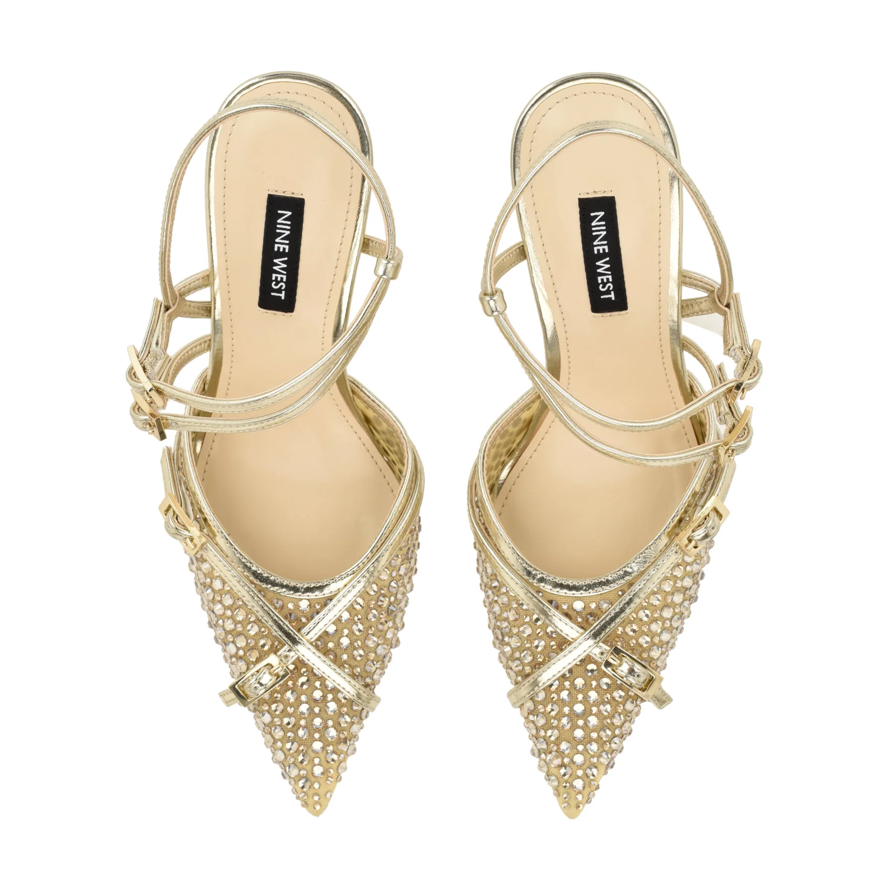 Pertee Strappy Embellished Pumps - Image 5