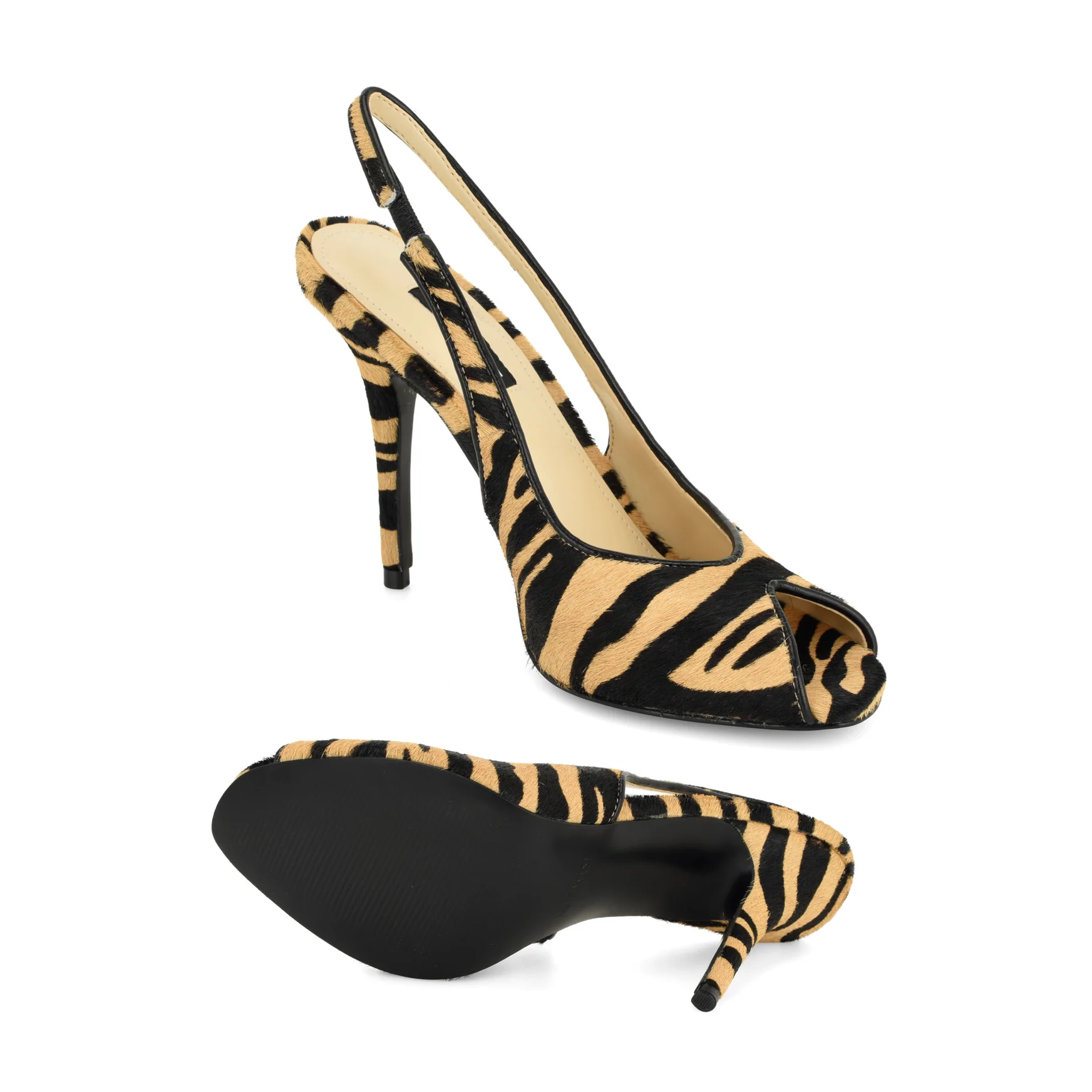 Pretta Peep Toe Slingback Pumps - Image 4