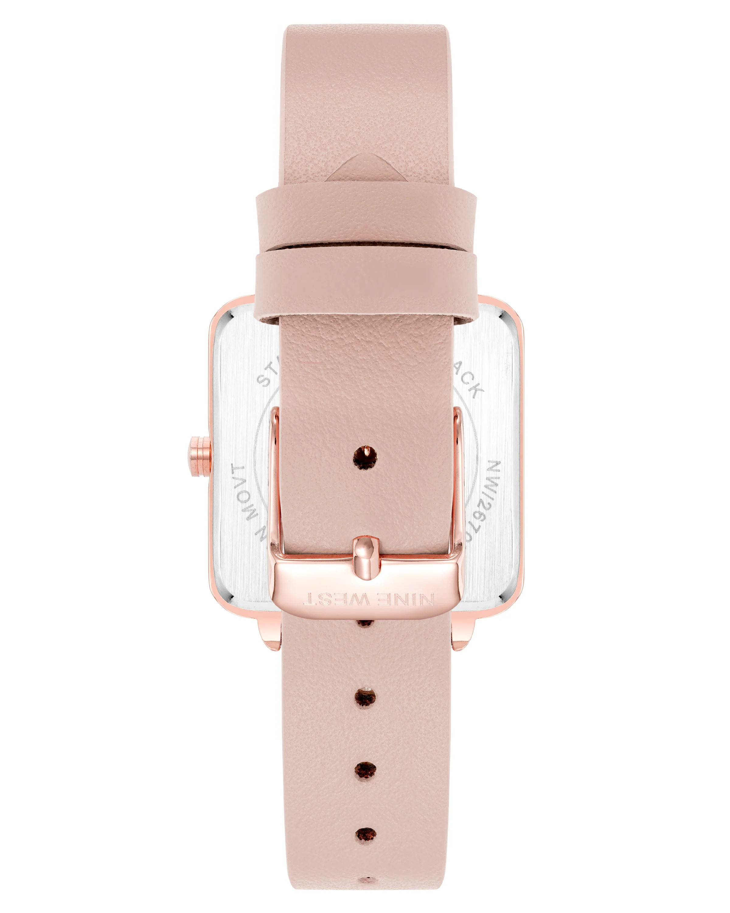 Square Case Smooth Strap Watch - Image 2